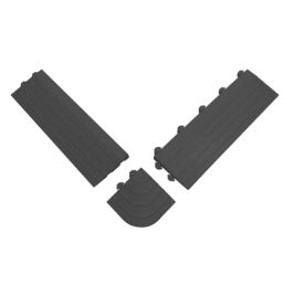 COBA Fatigue-Lock Workplace Safety Matting Black 150mm x 150mm 4 Pack