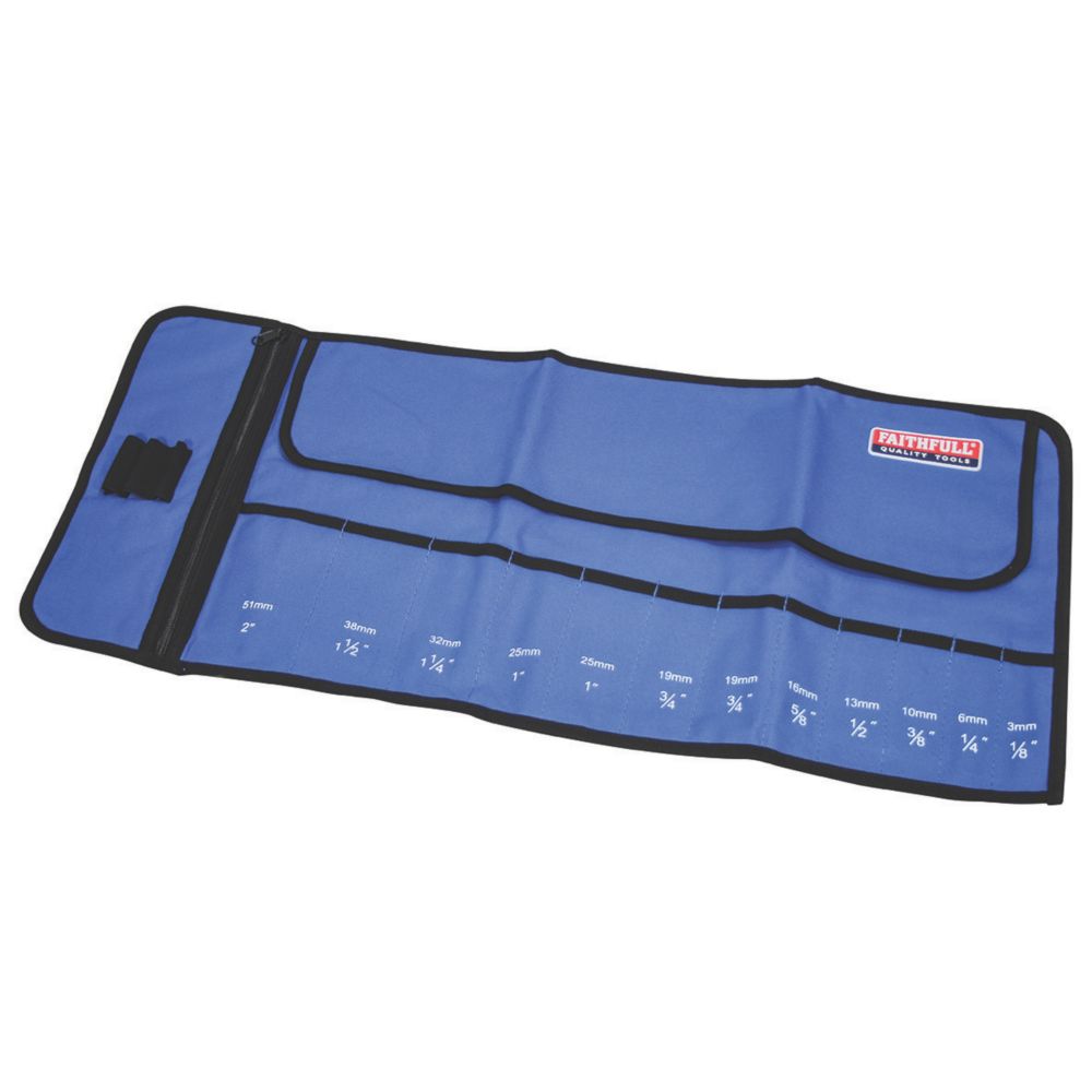 Faithfull 12 Pocket Chisel Storage Roll 12.6"