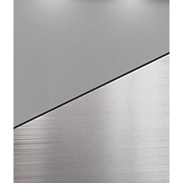 AluSplash  Space Silver / Brushed Steel Splashback 600mm x 800mm x 4mm