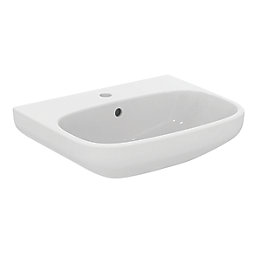Ideal Standard i.life A Washbasin & Pedestal 1 Tap Hole 550mm