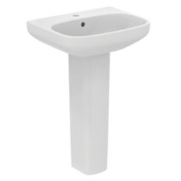 Ideal Standard i.life A Washbasin & Pedestal 1 Tap Hole 550mm