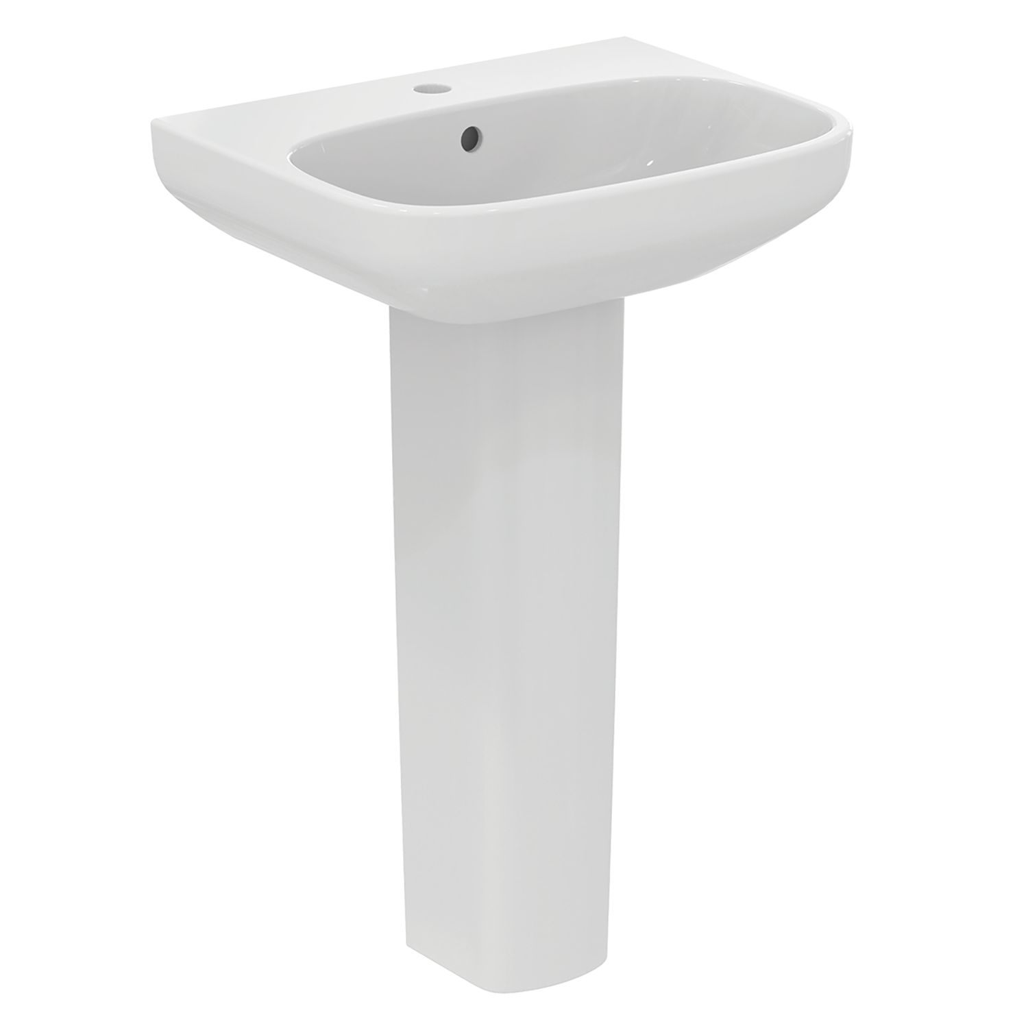 Ideal Standard i.life A Washbasin & Pedestal 1 Tap Hole 550mm (899HM)