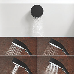 Mira Evoco Rear-Fed Concealed Matt Black Thermostatic Built-In Mixer Shower & Bath Fill