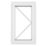 Crystal  Right-Hand Opening Clear Triple-Glazed Casement White uPVC Window 610mm x 1190mm