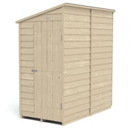 Forest  3' 6" x 6' (Nominal) Pent Overlap Timber Shed with Assembly
