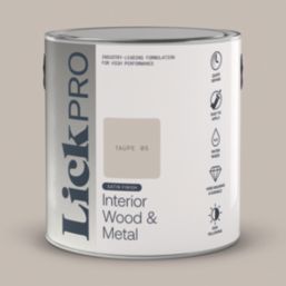 LickPro 2.5Ltr Taupe 05 Satin Water-Based Trim Paint