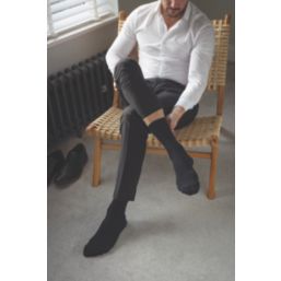 SockShop  Gentle Grip Plain Socks Black 6-11 3 Pairs