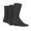 SockShop  Gentle Grip Plain Socks Black 6-11 3 Pairs