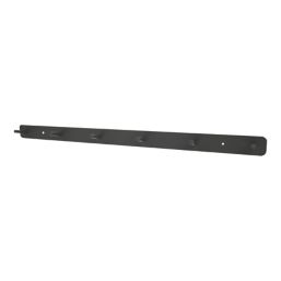 Essentials 6-Hook Rail Matt Black 650mm x 45mm