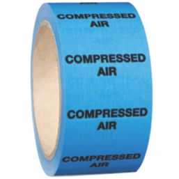 Essentials Compressed Air Pipe Marking Tape Blue 33m x 50mm