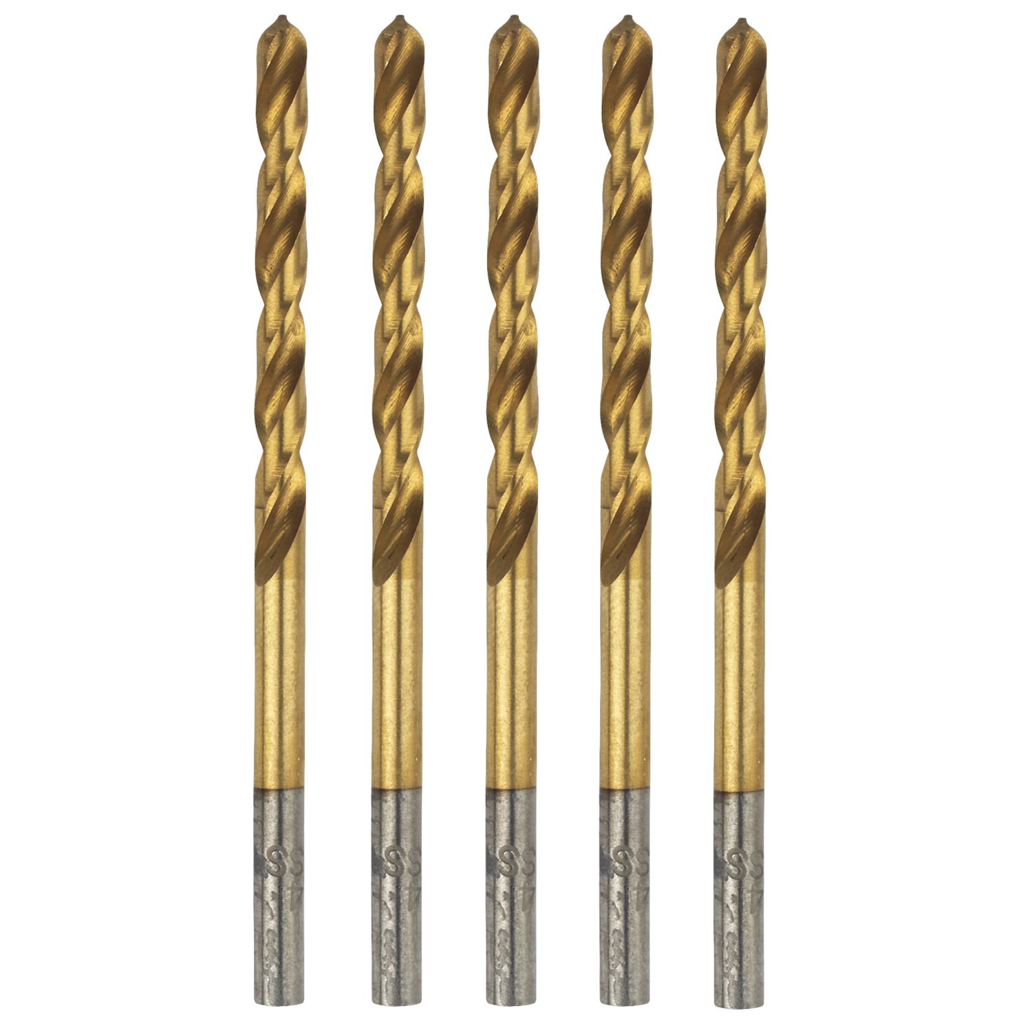 Erbauer Straight Shank Metal Drill Bits 3.5mm x 70mm 5 Pack (90000)