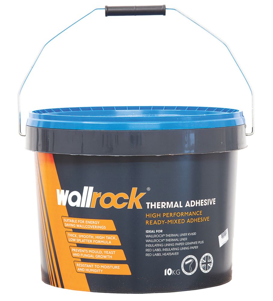 Wallpaper paste in bucket on the floor. Mixing wallpaper glue in