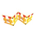Addgards Handigard 4-Panel Barrier Yellow/Red/White 970mm