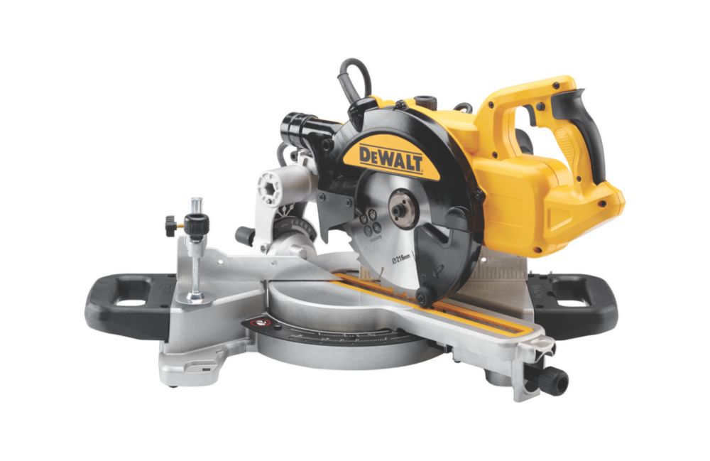 DeWalt Electric Single-Bevel Sliding Compound Mitre 240V - Screwfix