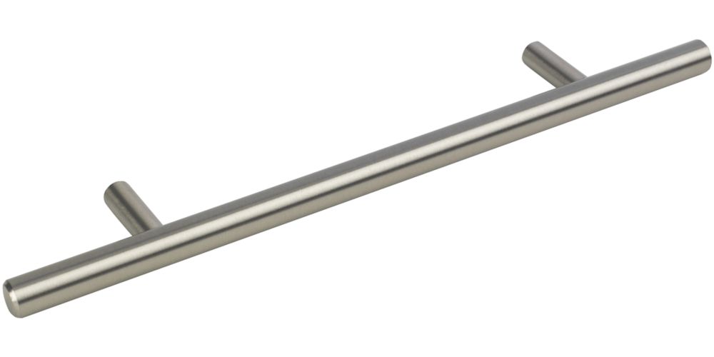 Smith & Locke T Bar Pull Handle Brushed Nickel 208mm Screwfix