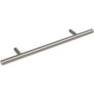 Smith & Locke  T Bar Pull Handle Brushed Nickel 208mm
