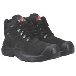 U-Power Dude GTX Size 11  Black Water-Resistant  Safety Boots