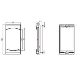 Knightsbridge NETBR1GGY Modular Brush Flex Outlet Grey