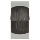 Knightsbridge NETBR1GGY Modular Brush Flex Outlet Grey