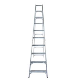 Lyte Aluminium 2.61m 10 Step Swingback A Frame Step Ladder