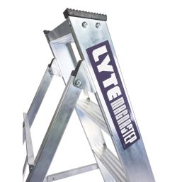Lyte Aluminium 2.61m 10 Step Swingback A Frame Step Ladder