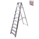 Lyte Aluminium 2.13m 10 Step Swingback A Frame Step Ladder