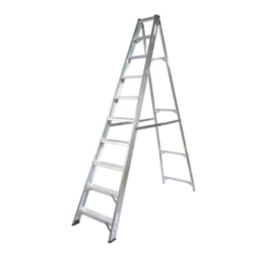 Lyte Aluminium 2.61m 10 Step Swingback A Frame Step Ladder