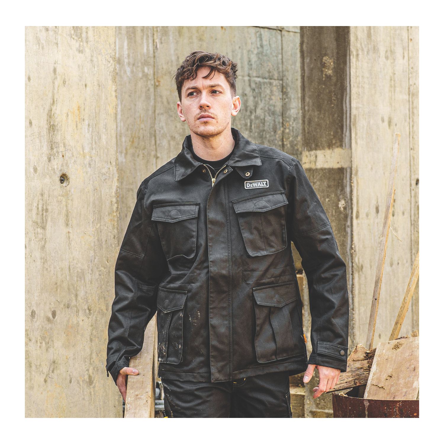 DEWALT Wilmington Jacket Black Medium 45" Chest (900FN)