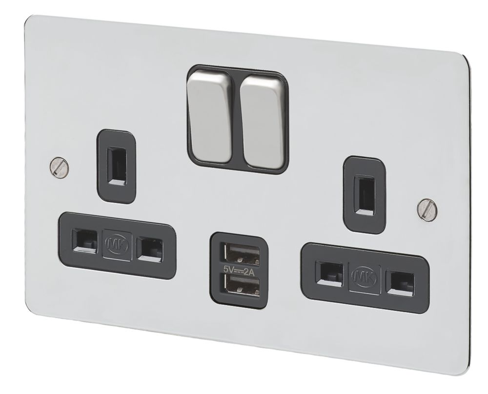 MK USB Sockets | Switches & Sockets | Screwfix.com