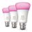 Philips Hue  E27 A60 LED Smart Light Bulb 6W 800lm 3 Pack