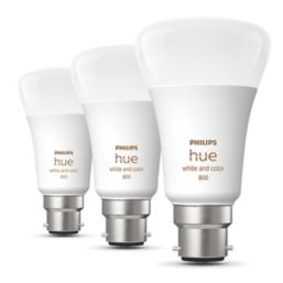 Philips Hue  E27 A60 LED Smart Light Bulb 6W 800lm 3 Pack