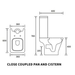 Florida Soft-Close Close-Coupled Toilet Dual-Flush 4 / 6Ltr