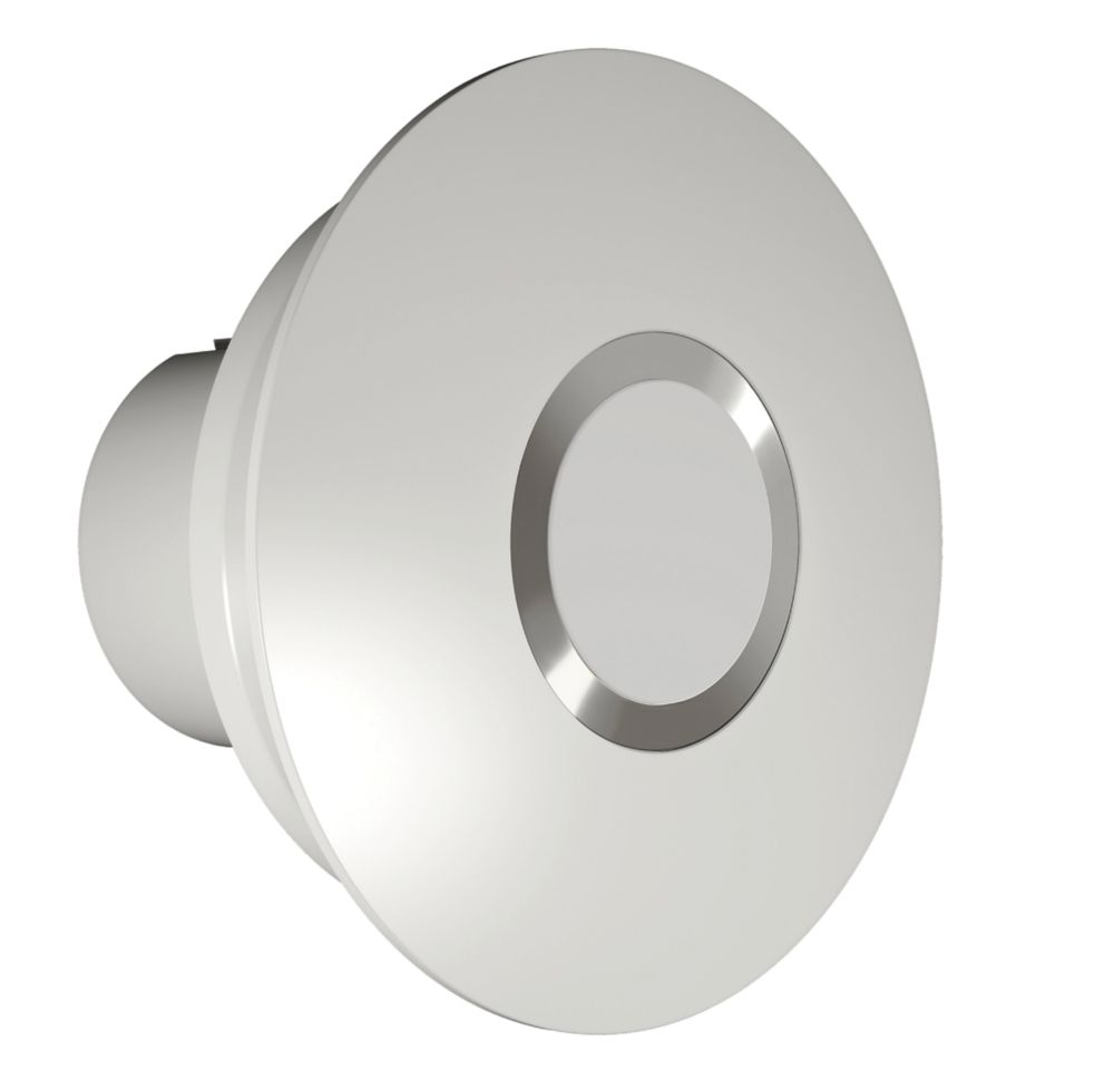 Xpelair SSISFC100 Simply Silent 4 Axial Bathroom Shower Extractor Fan Kit  With LED Light with Timer White 220-240V - Screwfix