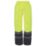 Regatta Pro Hi-Vis Over Trousers Elasticated Waist Yellow / Navy XX Large 38" W 31" L