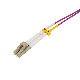 Labgear Duplex Multi Mode Purple LC- LC OM4 LSZH Fibre Optic Cable 5m