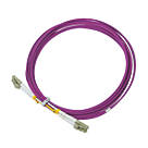 Labgear Duplex Multi Mode Purple LC- LC OM4 LSZH Fibre Optic Cable 5m