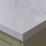Wilsonart  Matt Grey Marble Effect Laminate Worktop 4100mm x 600mm x 38mm