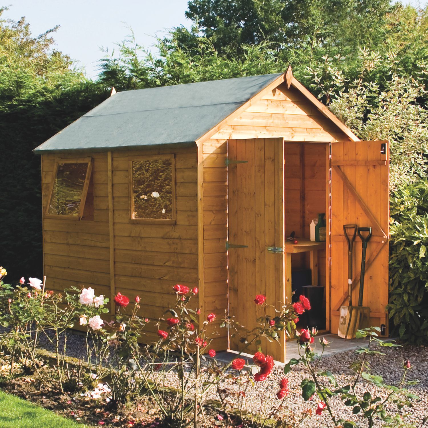 Rowlinson Premier 5' 6" x 7' 6" (Nominal) Apex Shiplap T&G Timber Shed (900PR)