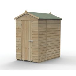Forest Beckwood 4' x 6' (Nominal) Apex Shiplap Timber Shed