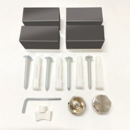 Towelrads Merlo 1800mm x 310mm 1876BTU Anthracite Vertical Designer Radiator