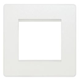 British General Evolve 2-Module Modular Faceplate Pearlescent White