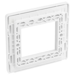 British General Evolve 2-Module Modular Faceplate Pearlescent White