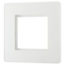 British General Evolve 2-Module Modular Faceplate Pearlescent White