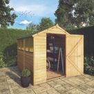 Mercia Value Single Door 6' x 7' 6" (Nominal) Apex Overlap Timber Shed