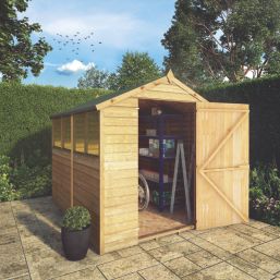 Mercia Value Single Door 6' x 7' 6" (Nominal) Apex Overlap Timber Shed