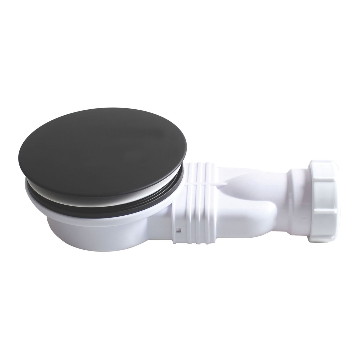 Flomasta Shower Trap Matt Black 90mm (900YX)