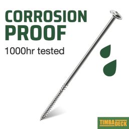 TimbaScrew  TX Wafer Thread Cutting Timber Screws 6.7mm x 150mm 50 Pack