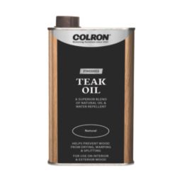 Colron 500ml Teak Natural Solvent-Based Interior Wood Teak Oil