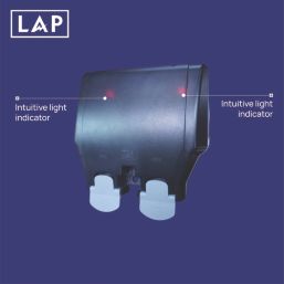LAP  IP66 13A 2-Gang 2P+E Weatherproof Outdoor Switched Socket