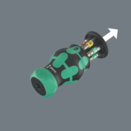 Wera Kraftform Kompakt RA 1 Interchangeable Ratchet Stubby Set 6 Pieces